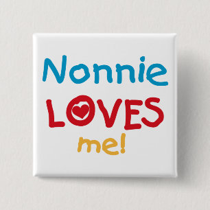 Badge Carré 5 Cm Nonnie aime moi t-shirts et cadeaux
