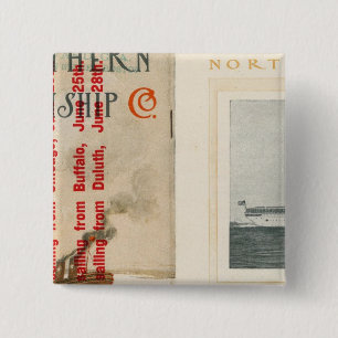 Badge Carré 5 Cm Northern Steamship Company
