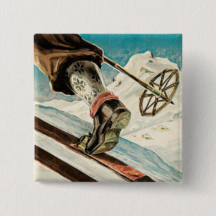 Badge Carré 5 Cm Norvège ~ La maison du ski