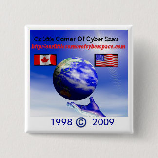 Badge Carré 5 Cm Notre petit bouton faisant le coin