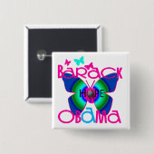 Badge Carré 5 Cm NOTRE PRÉSIDENT - customisé (Devant & derrière)