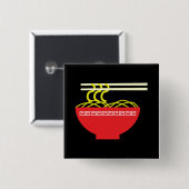 Badge Carré 5 Cm Nouilles (Devant & derrière)