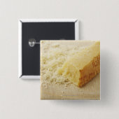 Badge Carré 5 Cm Nourriture, Nourriture Et Boissons, Fromage, Parme (Devant & derrière)
