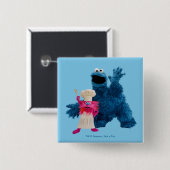 Badge Carré 5 Cm Nous sommes des gourmands | Pose classique (Devant & derrière)