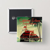 Badge Carré 5 Cm Nouveau bouton transatlantique (Devant & derrière)