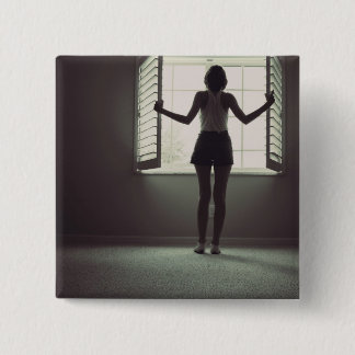 Badge Carré 5 Cm Nouveau jour