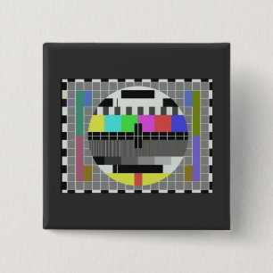 Badge Carré 5 Cm Nouveauté de carte-test (carte de BBC G)