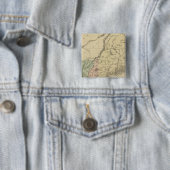 Badge Carré 5 Cm Nouvelle-Angleterre (En situation)