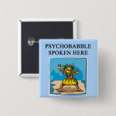 Badge Carré 5 Cm nouvelle conception de psychologie d'âge (Devant & derrière)