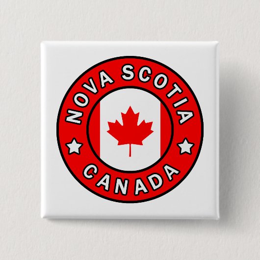 Badge Carré 5 Cm Nouvelle-Écosse Canada (Devant)