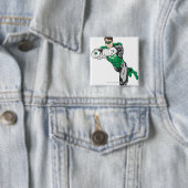 Badge Carré 5 Cm Nouvelle lanterne verte 1 (En situation)