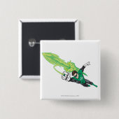 Badge Carré 5 Cm Nouvelle lanterne verte 5 (Devant & derrière)