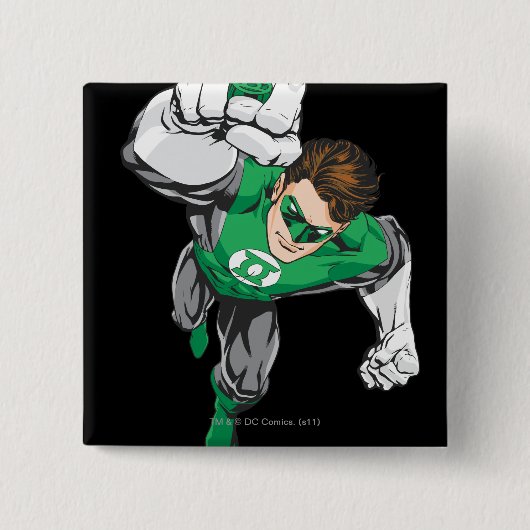 Badge Carré 5 Cm Nouvelle lanterne verte 6 (Devant)