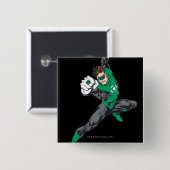 Badge Carré 5 Cm Nouvelle lanterne verte 7 (Devant & derrière)