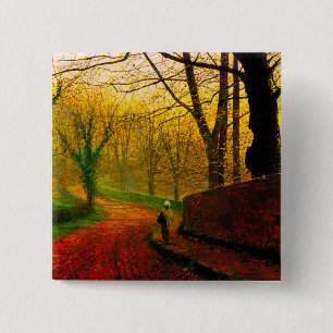 Badge Carré 5 Cm Novembre après-midi Stapleton Park Grimshaw