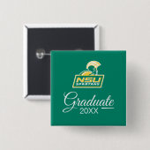 Badge Carré 5 Cm NSU Spartans Graduate (Devant & derrière)
