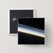 Badge Carré 5 Cm Nuages mésosphériques polaires (Devant & derrière)