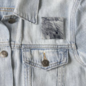 Badge Carré 5 Cm Nuages sur les îles Juan Fernandez (En situation)