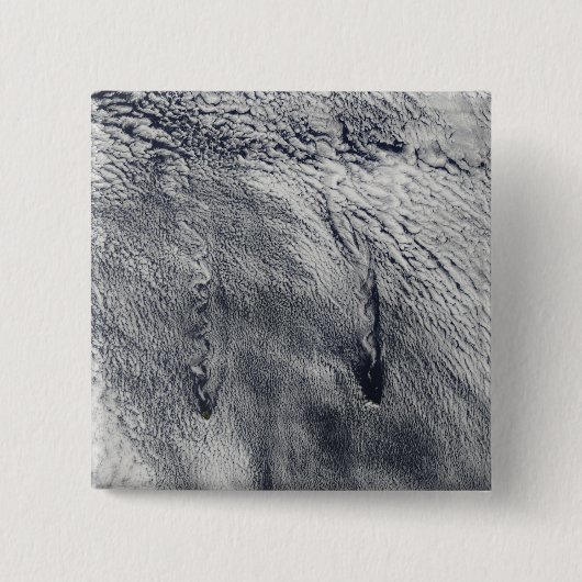 Badge Carré 5 Cm Nuages sur les îles Juan Fernandez (Devant)