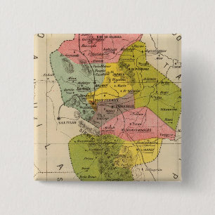 Badge Carré 5 Cm Nuevo Leon, Mexique