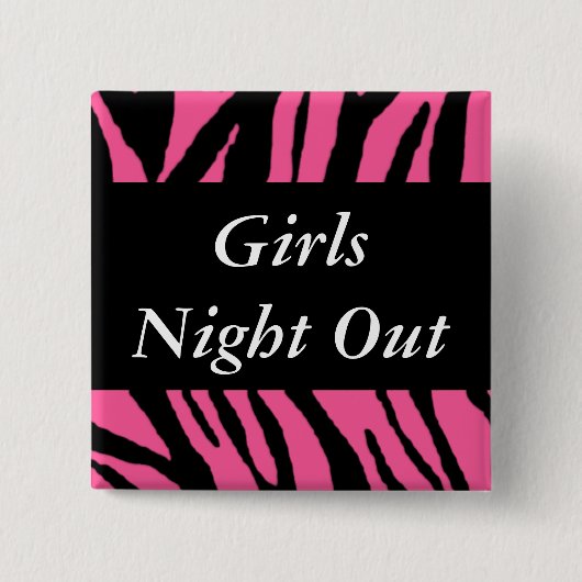 Badge Carré 5 Cm Nuit de filles (Devant)