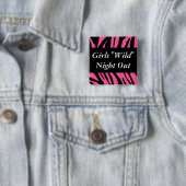 Badge Carré 5 Cm Nuit sauvage de filles (En situation)