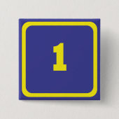 Badge Carré 5 Cm numéro un (Devant)
