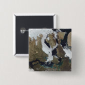 Badge Carré 5 Cm Nunavut, Canada (Devant & derrière)