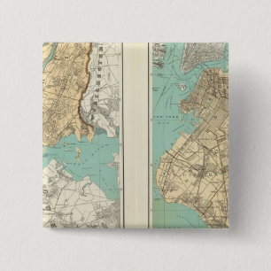 Badge Carré 5 Cm NY City, Brooklyn