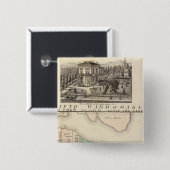 Badge Carré 5 Cm Oakland, environs 4 (Devant & derrière)