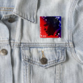 Badge Carré 5 Cm Obama 2008 (En situation)