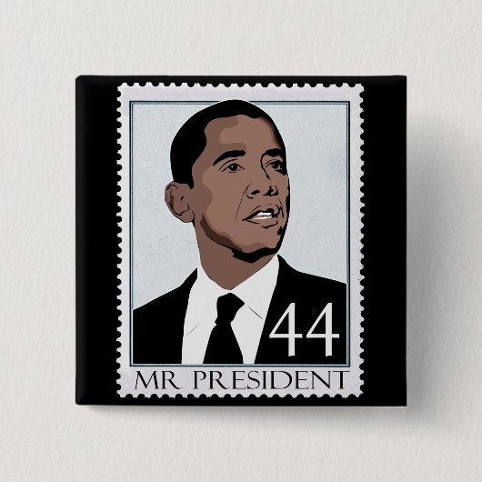 Badge Carré 5 Cm Obama 2012 (Devant)