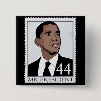 Badge Carré 5 Cm Obama 2012