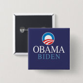Badge Carré 5 Cm Obama Biden (Devant & derrière)
