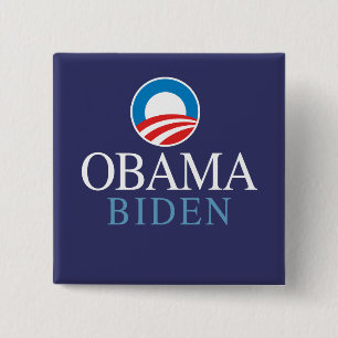 Badge Carré 5 Cm Obama Biden