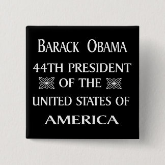 BADGE CARRÉ 5 CM OBAMA GAGNE !