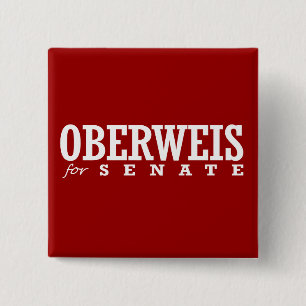 BADGE CARRÉ 5 CM OBERWEIS POUR LE SÉNAT 2014