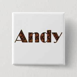 Badge Carré 5 Cm Objet cadeau Andy Name