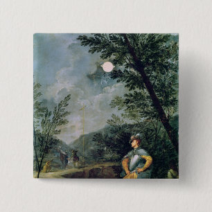 Badge Carré 5 Cm Observations astronomiques