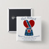 Badge Carré 5 Cm Obtenez le bouton en kilt (Devant & derrière)