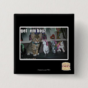 Badge Carré 5 Cm Obtenez le boyz de fin de support