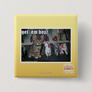 Badge Carré 5 Cm Obtenez le boyz de fin de support