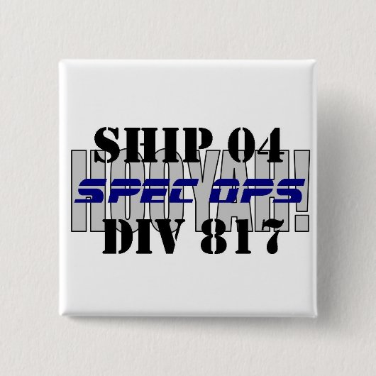 Badge Carré 5 Cm Obtention du diplôme de Bootcamp de marine (Devant)