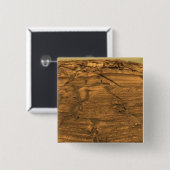 Badge Carré 5 Cm Occasion d'exploration Mars (Devant & derrière)