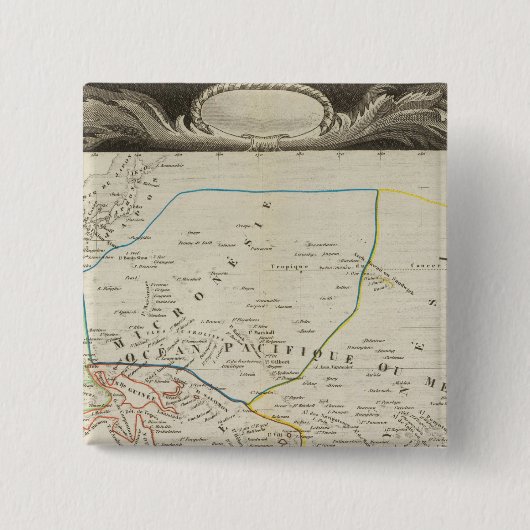 Badge Carré 5 Cm Océan (Devant)