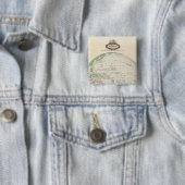 Badge Carré 5 Cm Océan Pacifique (En situation)