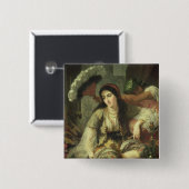 Badge Carré 5 Cm Odalisque (Devant & derrière)