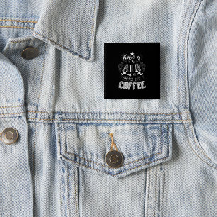 Badge Carré 5 Cm Odeurs De Café