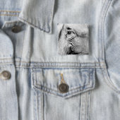 Badge Carré 5 Cm Oeil d'éléphants, 2017 (En situation)