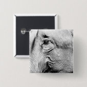 Badge Carré 5 Cm Oeil d'éléphants, 2017 (Devant & derrière)